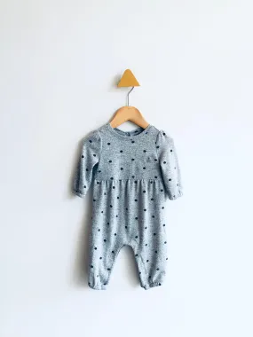 Polka Dot Soft Spun Romper // 3-6M