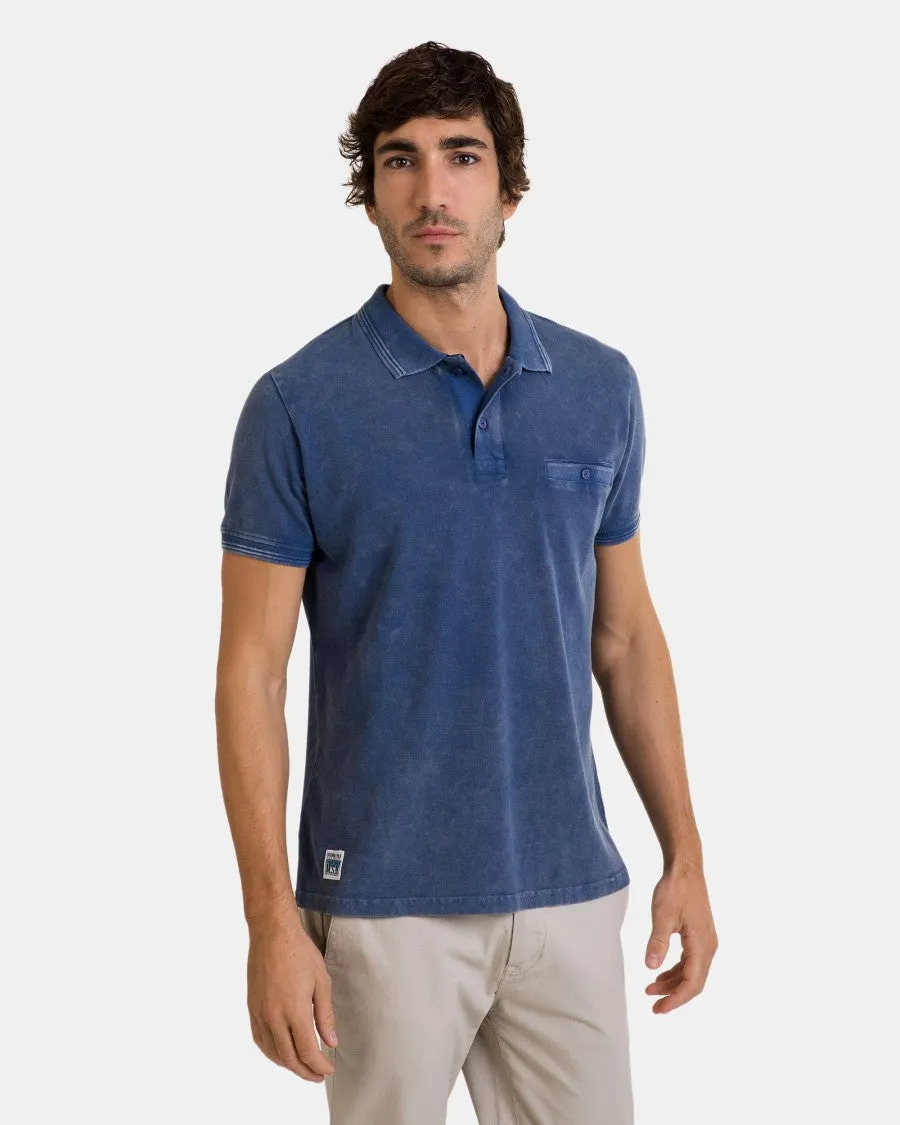 Polo Efecto Lavado Massana Indigo