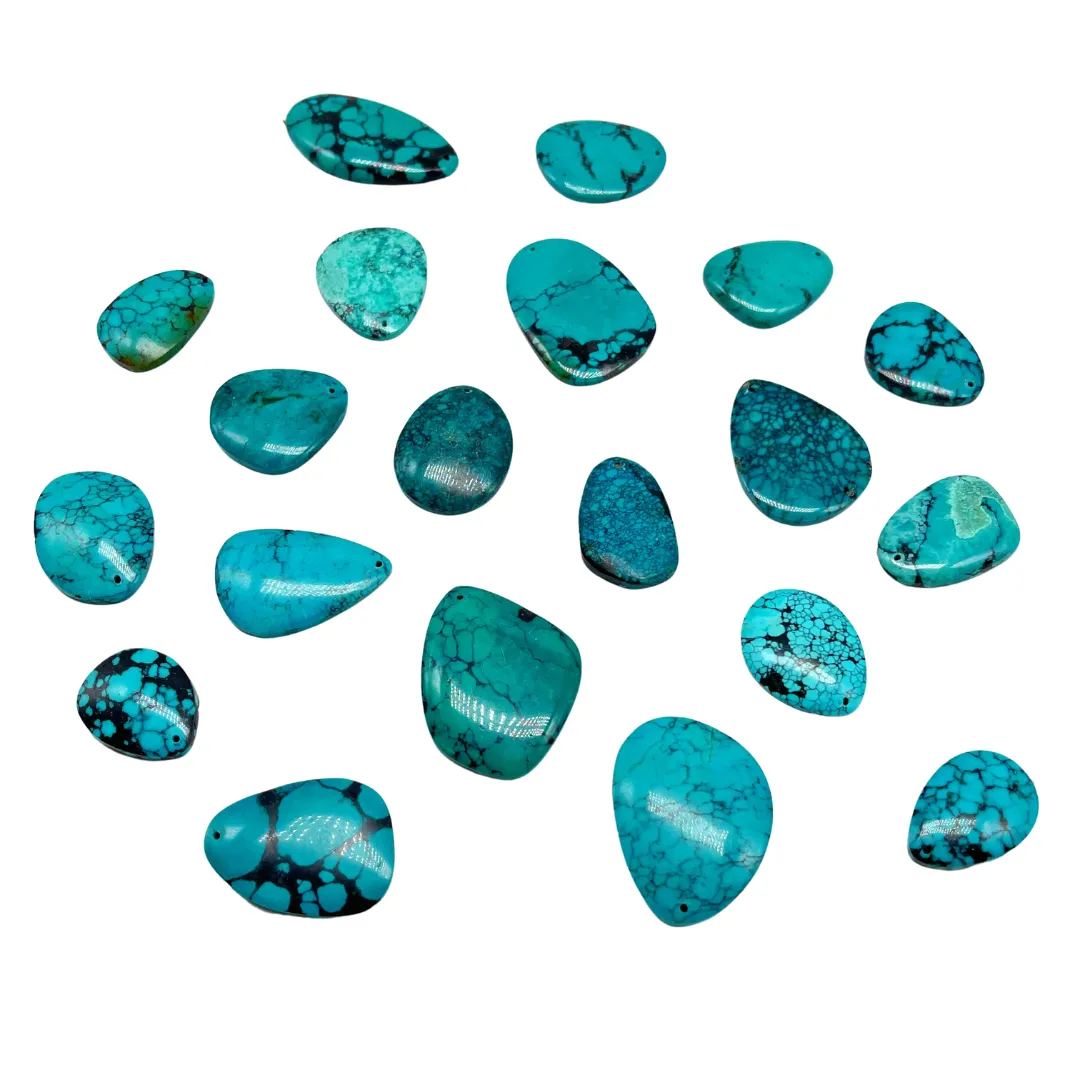 Pre-Drilled Chrysocolla Cabochons