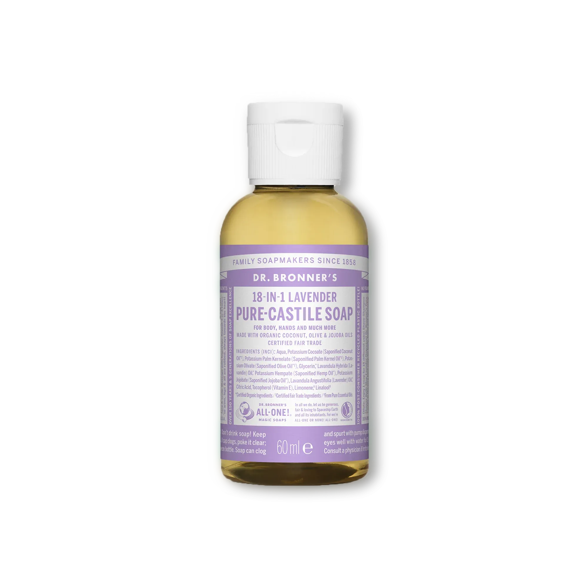 Pure Castile Liquid Soap - 60ml