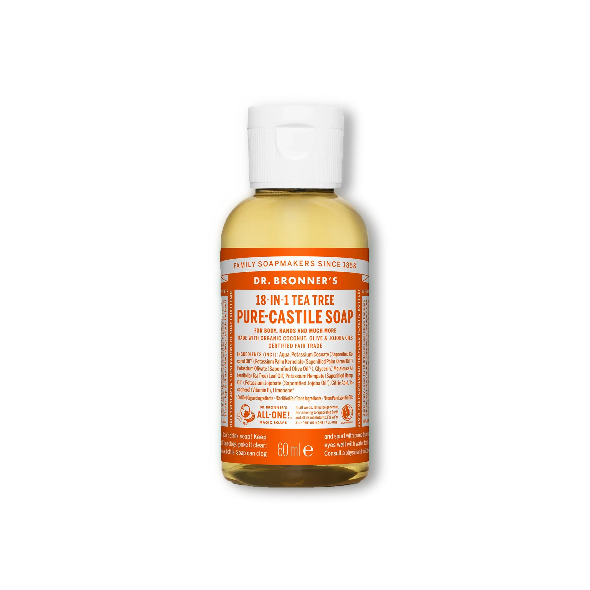 Pure Castile Liquid Soap - 60ml