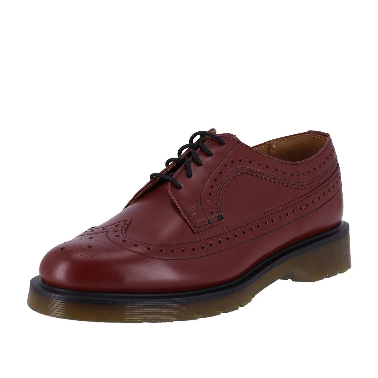 Scarpe Allacciate Dr. Martens Brogue 3989 Smooth Rosso Ciliegia