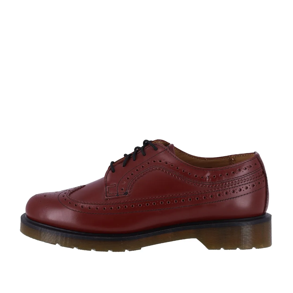 Scarpe Allacciate Dr. Martens Brogue 3989 Smooth Rosso Ciliegia