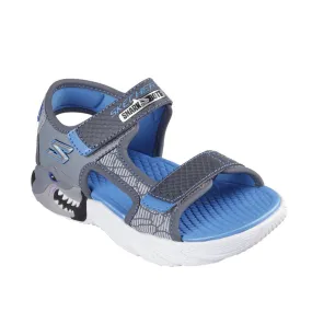 Scarpe da Bambino - SKECHERS Art. 400614LCCBL sandalo con luce CHARCOAL BLUE