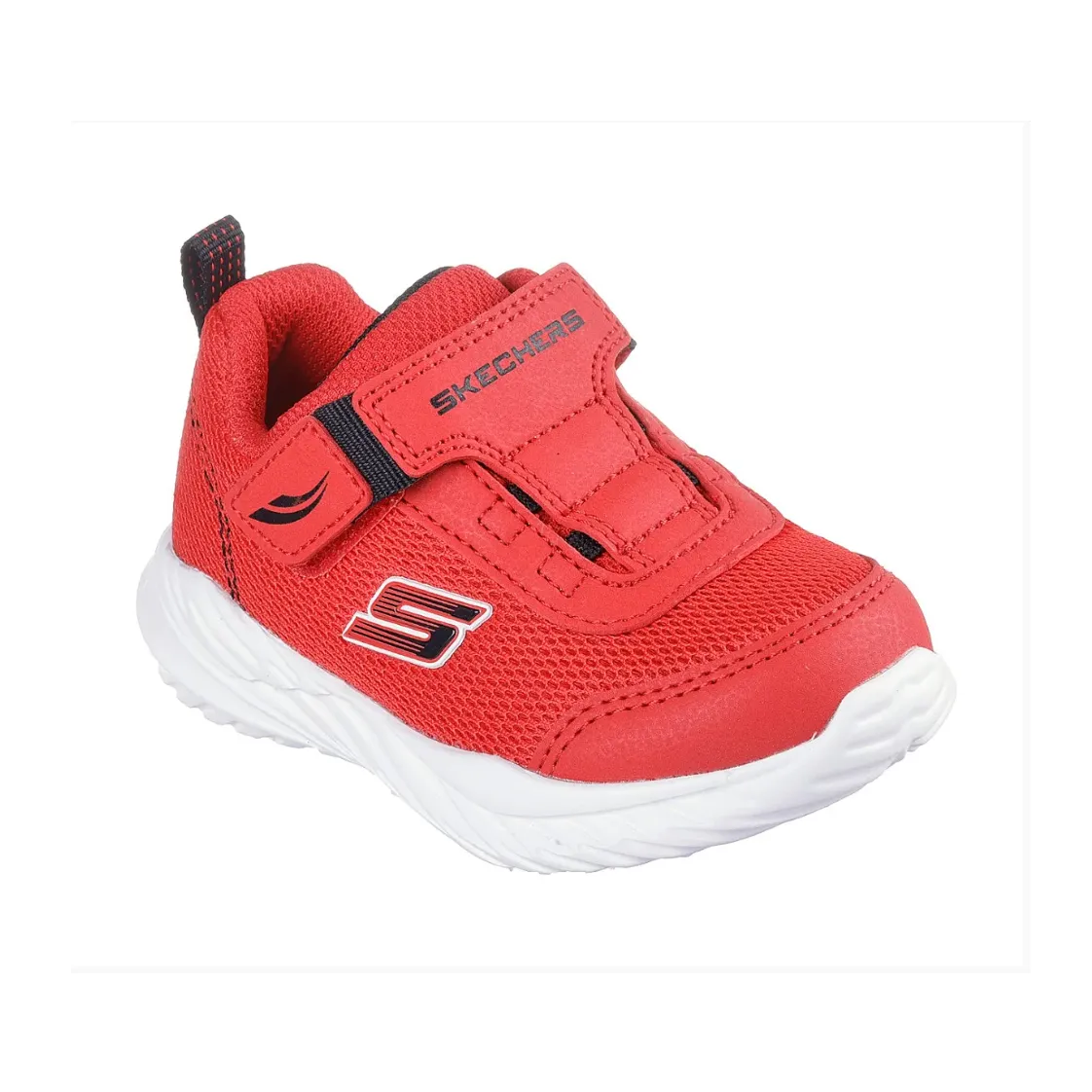 Scarpe da Bambino - SKECHERS Art. 407313NRDBK Sneakers rosso nero