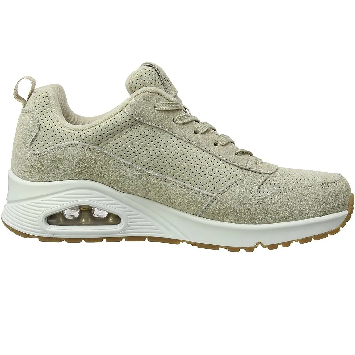 Scarpe donna casual Skechers - Art. 73672NAT - sneakers beige con lacci