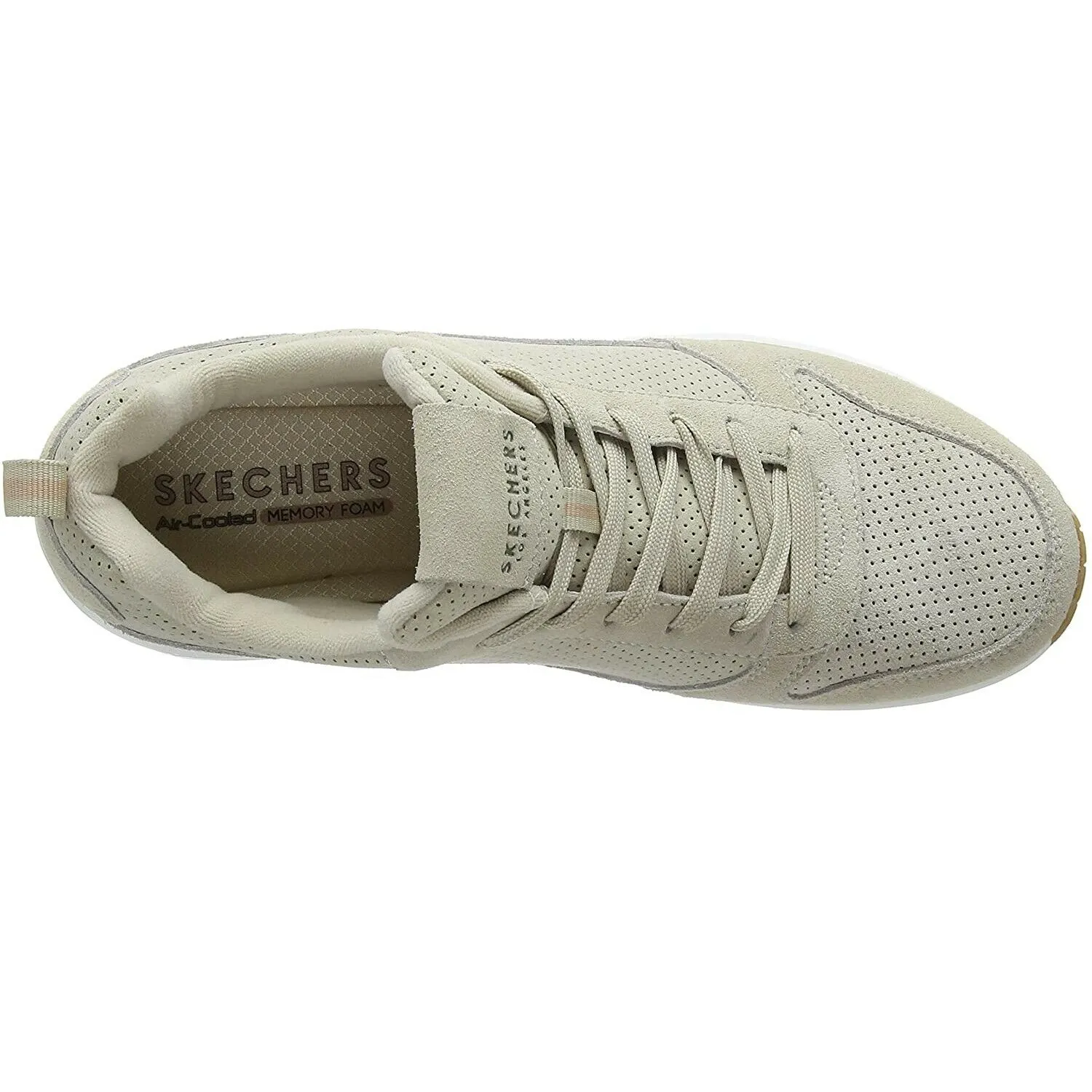 Scarpe donna casual Skechers - Art. 73672NAT - sneakers beige con lacci