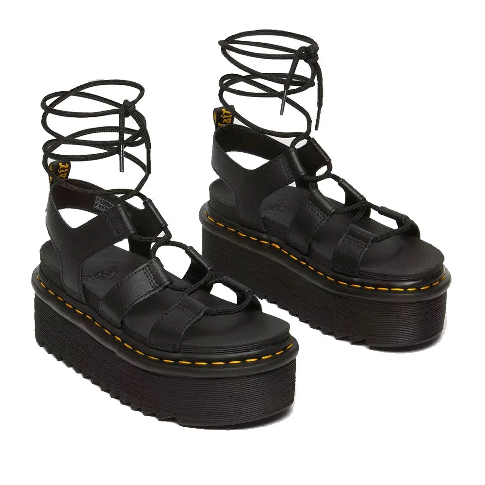 Scarpe Donna DR. MARTENS Sandali Platform linea Nartilla XL in Pelle Nera