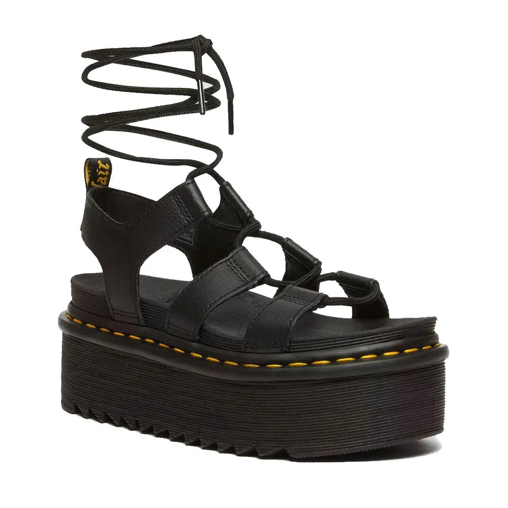 Scarpe Donna DR. MARTENS Sandali Platform linea Nartilla XL in Pelle Nera