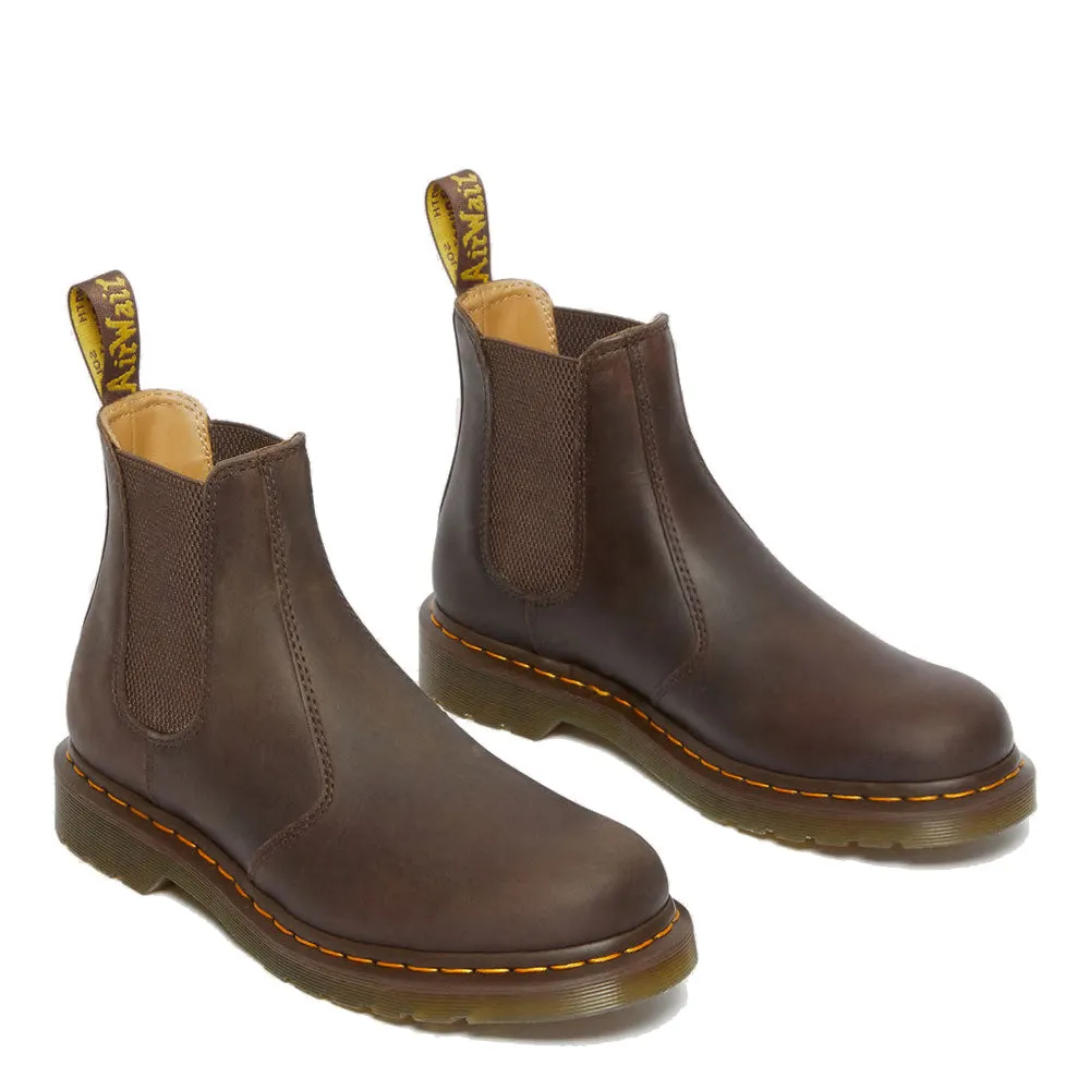 Scarpe DR. MARTENS Stivaletti Chelsea linea 2976 YS in Pelle Crazy Horse Dark Brown