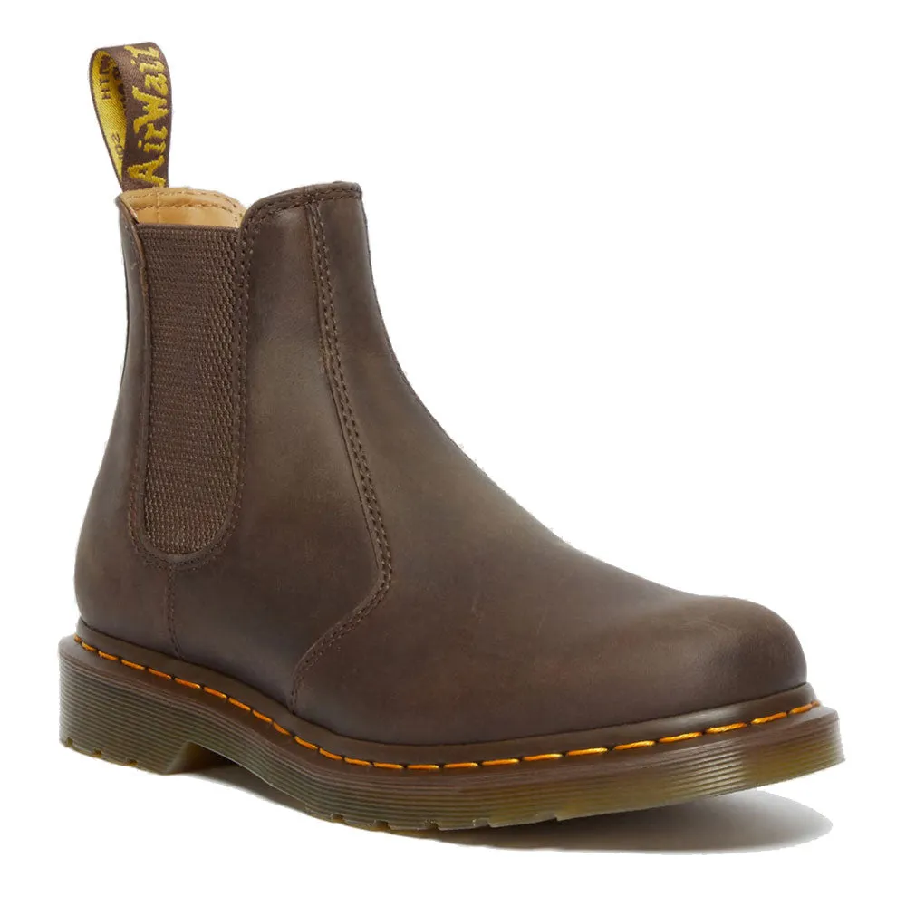 Scarpe DR. MARTENS Stivaletti Chelsea linea 2976 YS in Pelle Crazy Horse Dark Brown