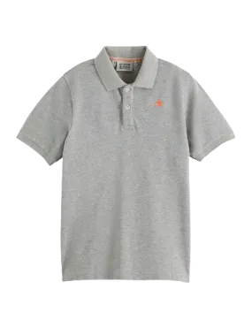 Scotch & Soda Boys Classic S/S Polo _Grey 173175-0606