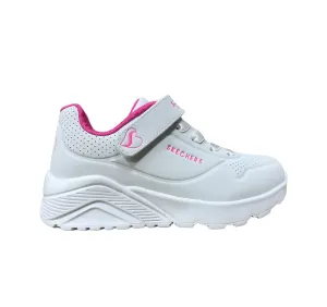 Skechers Uno Lite 310451L WHP white-pink girls' sneakers