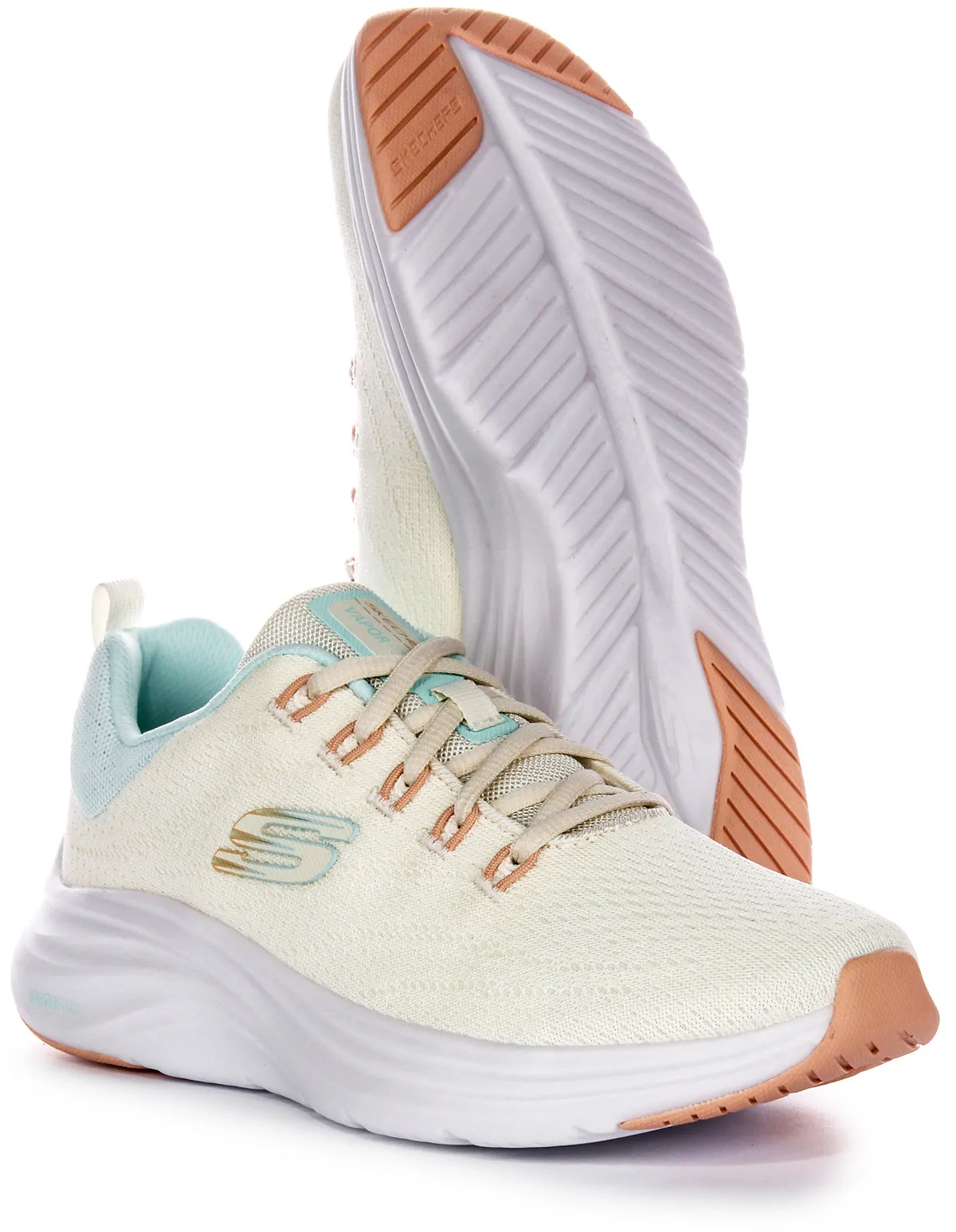 Skechers Vapor Foam Trainers In Beige For Women