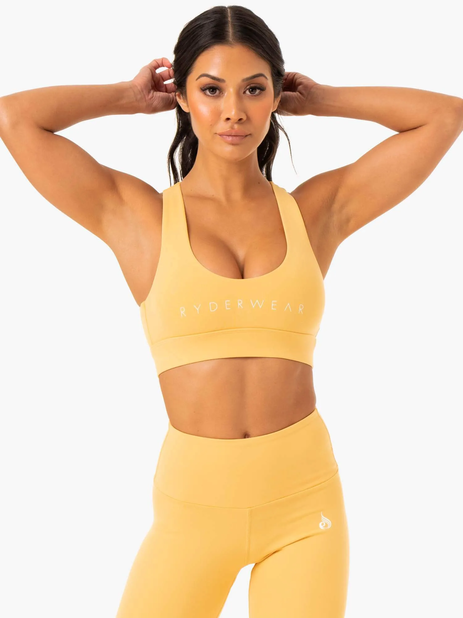 Staples Cross Over Sports Bra - Mango