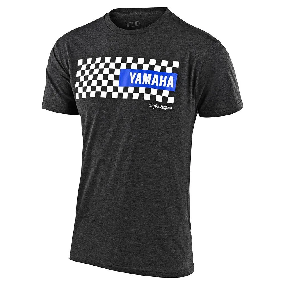 TLD Men's Yamaha Checkers Tee Char Heather