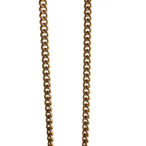 V I N T A G E // perfect curb / 14k yellow gold curb chain / 16.5, 4g