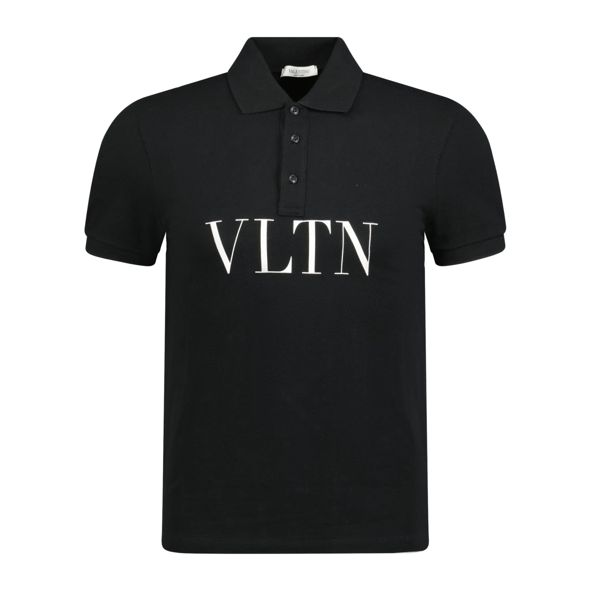 VALENTINO VLTN Chest Logo Polo-Shirt Black