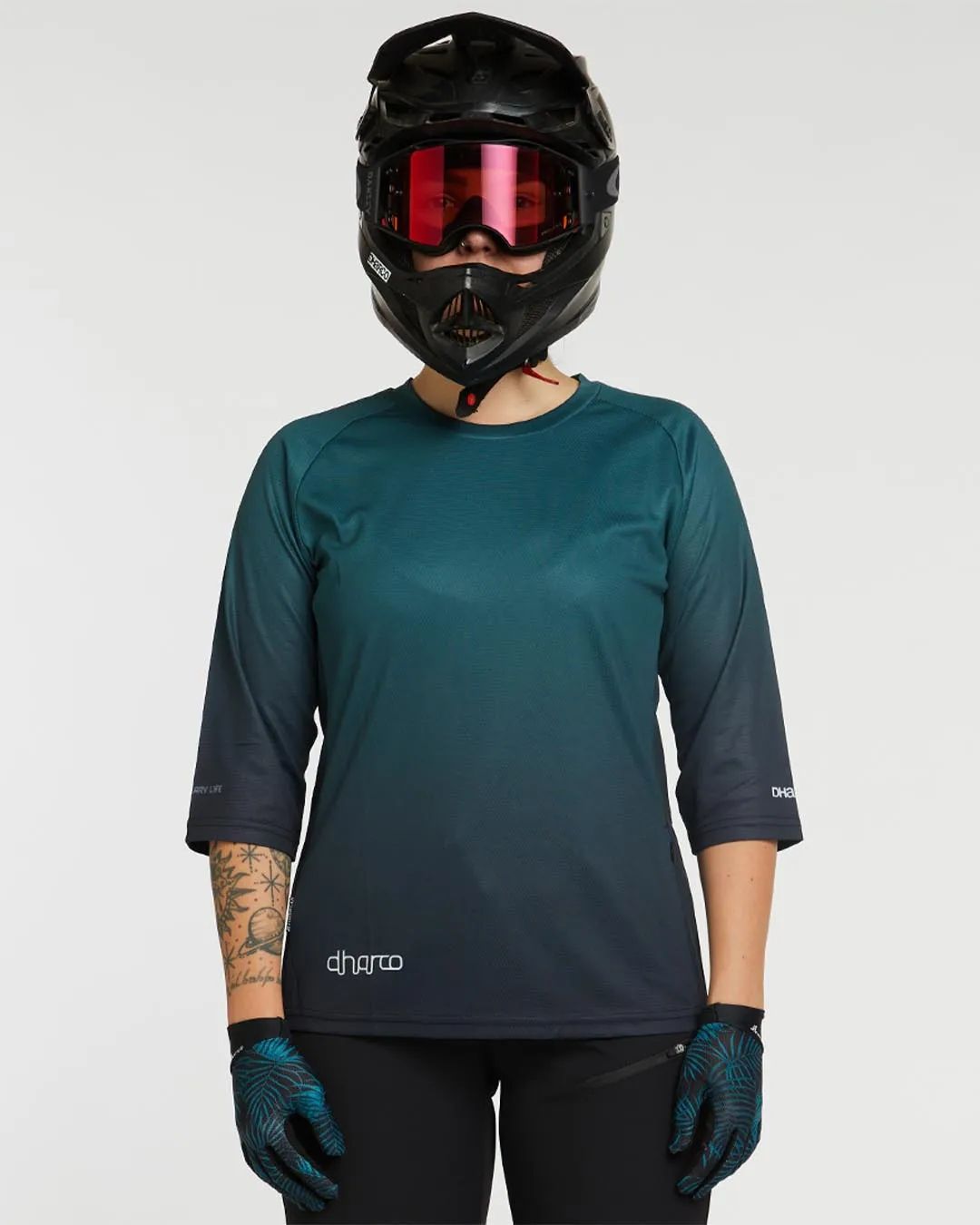 Womens 3/4 Sleeve Jersey | Forest Fade