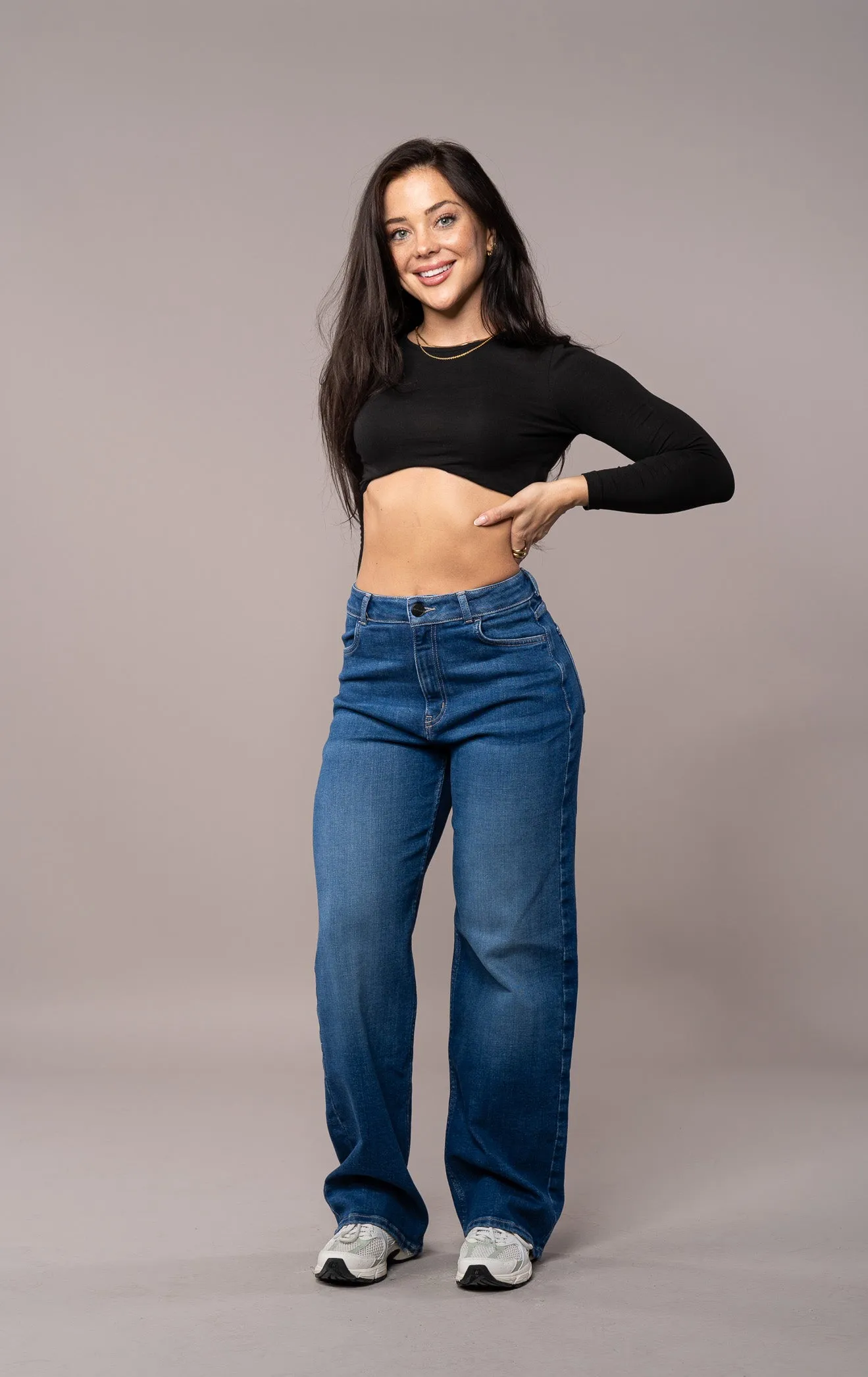 Womens Baggy Fitjeans - Sapphire Blue