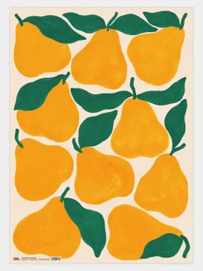 Yellow Pears Gift Wrap